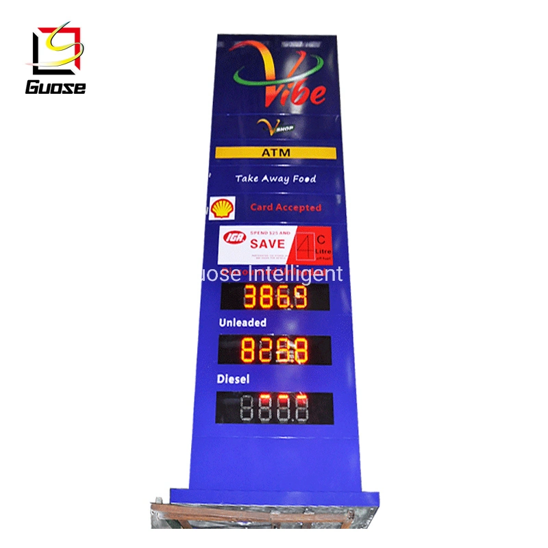 Good Design Prefabricated Steel Structure gas Station advertisement pillars